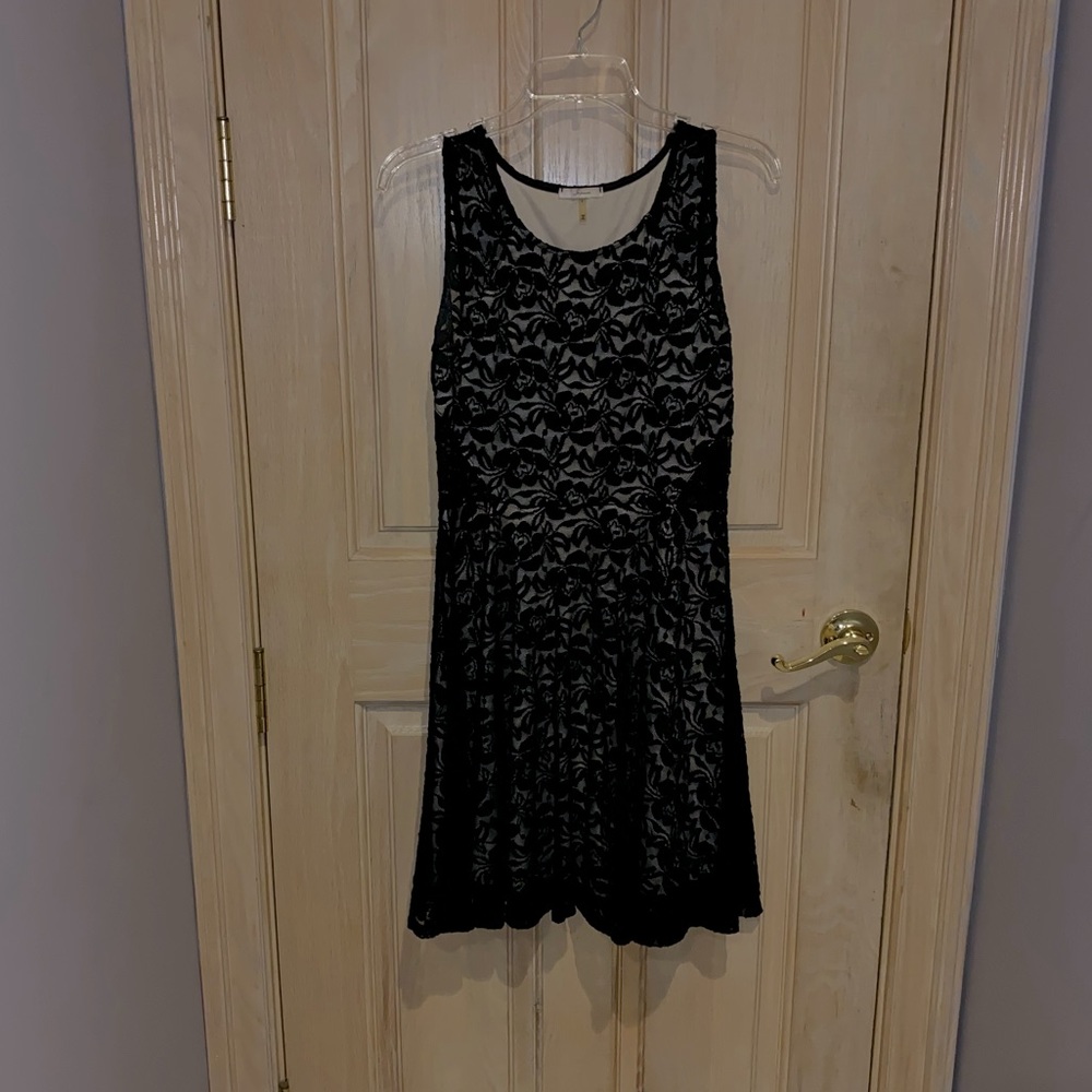 Black Floral Lace Dress